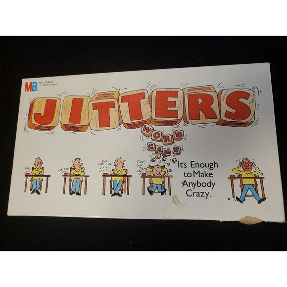 Jitters Word Game Hasbro Milton Bradley Vintage 1986 - Picture 1 of 4